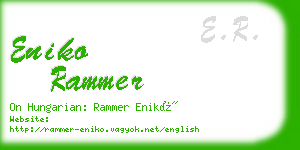 eniko rammer business card